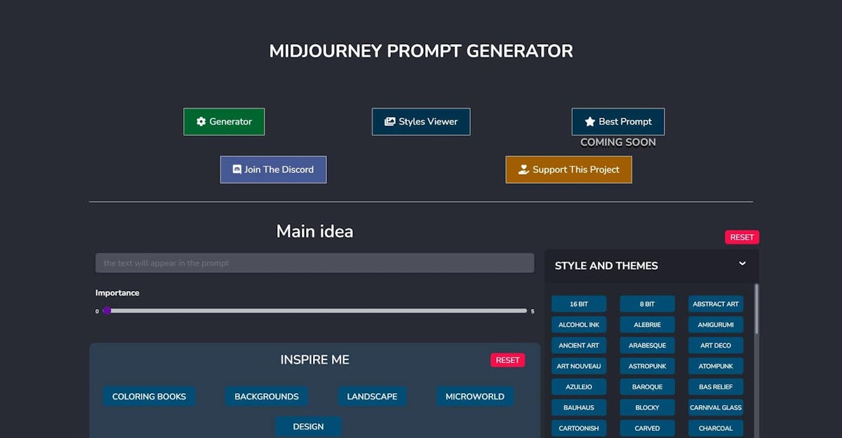 MidJourney Prompts Journey