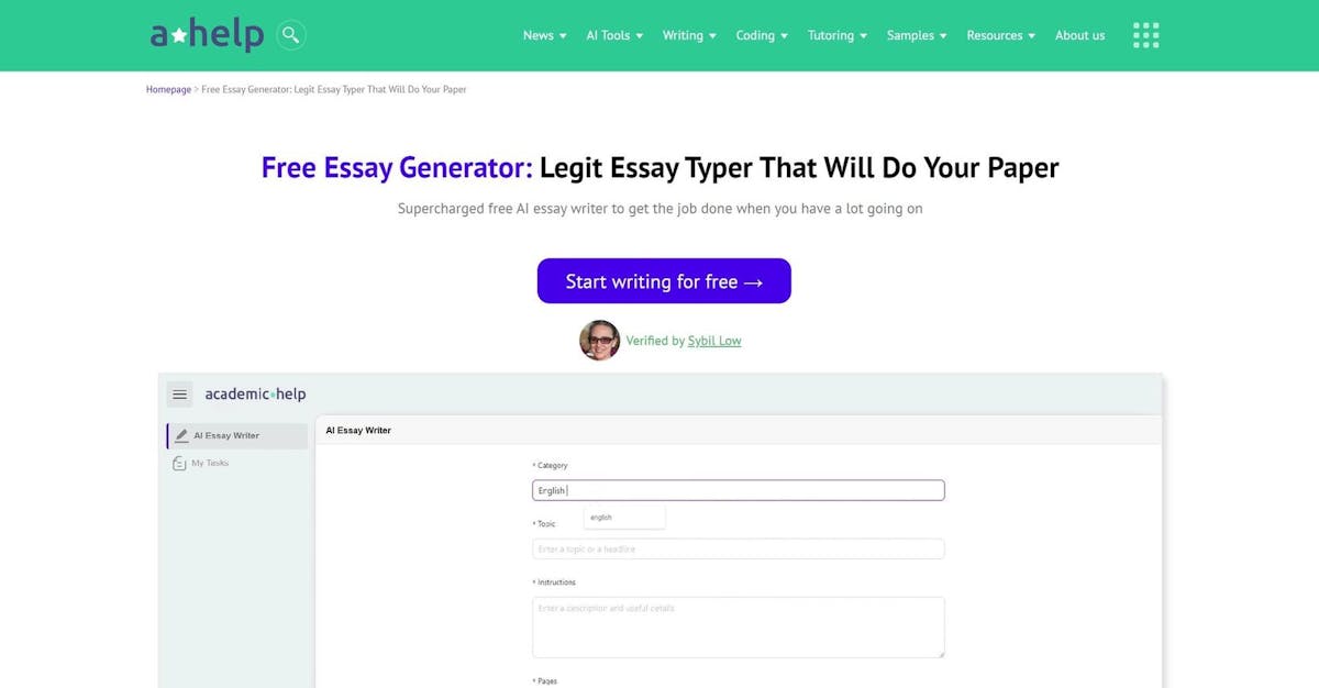 Free Essay Generator