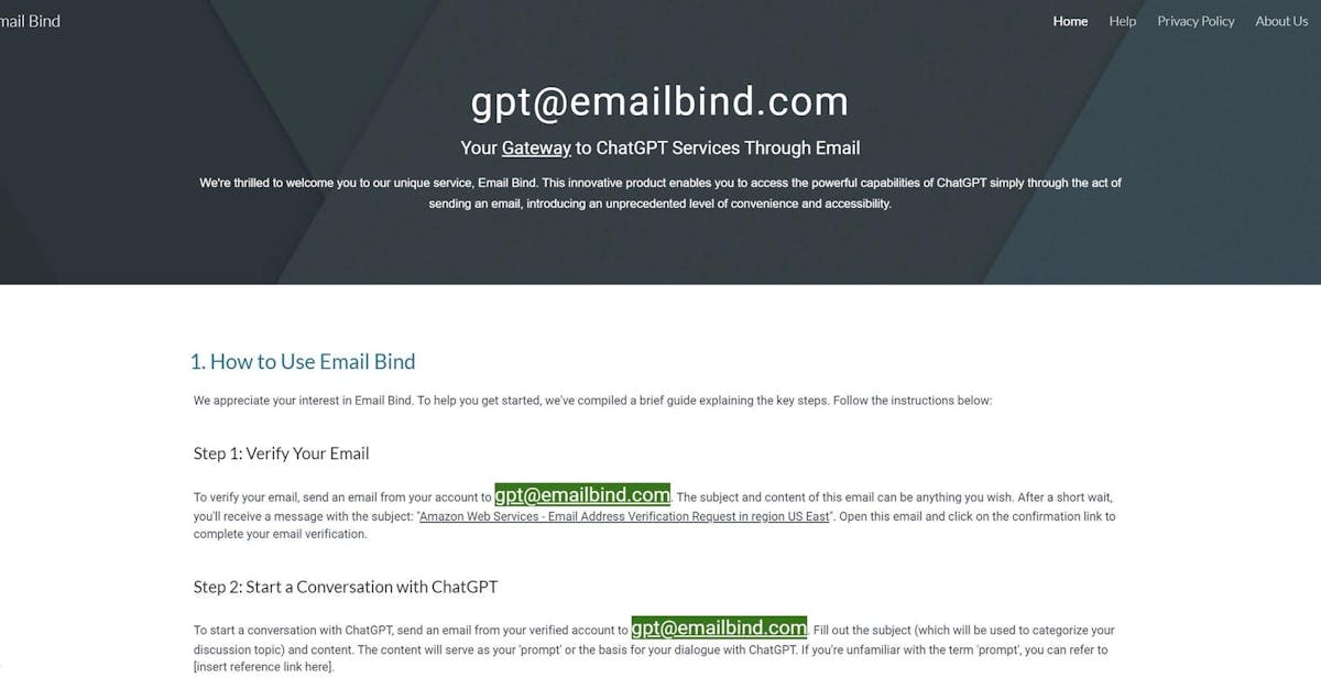 Email Bind