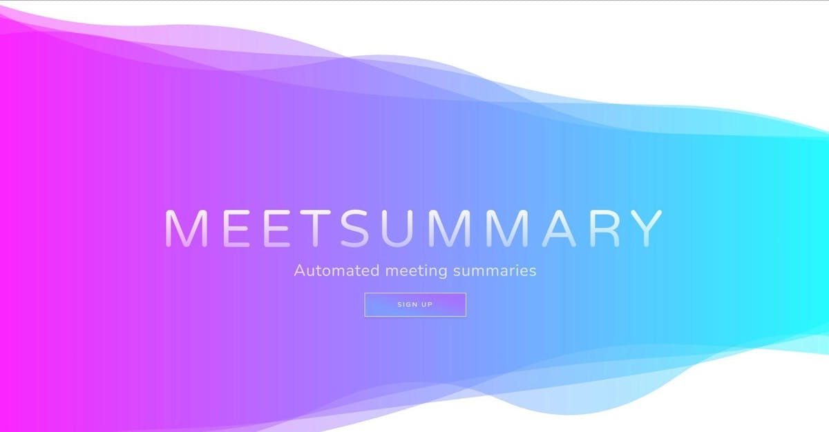 Meet Summary