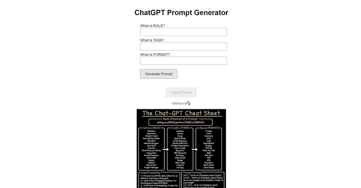 ChatGPT Prompt Generator