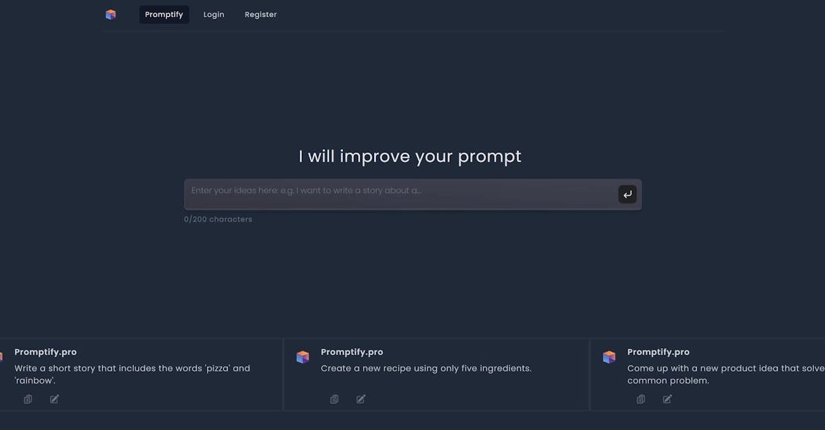 Promptify Editor