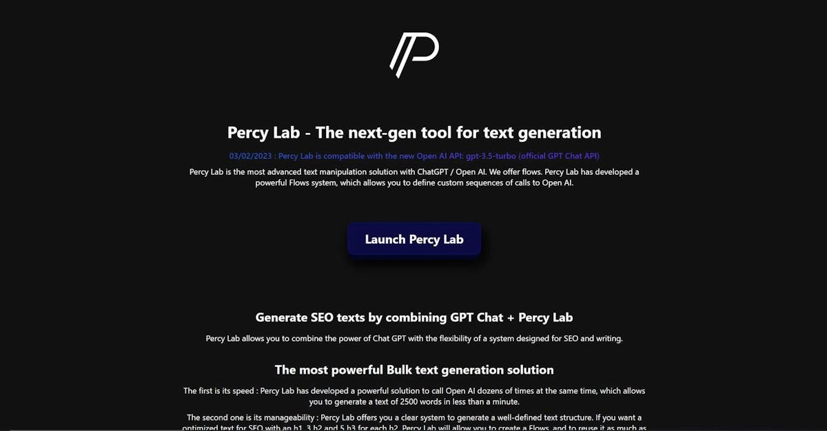 Percy Lab