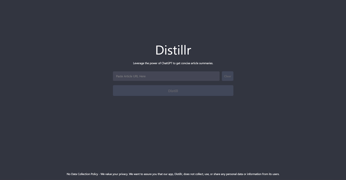 Distillr