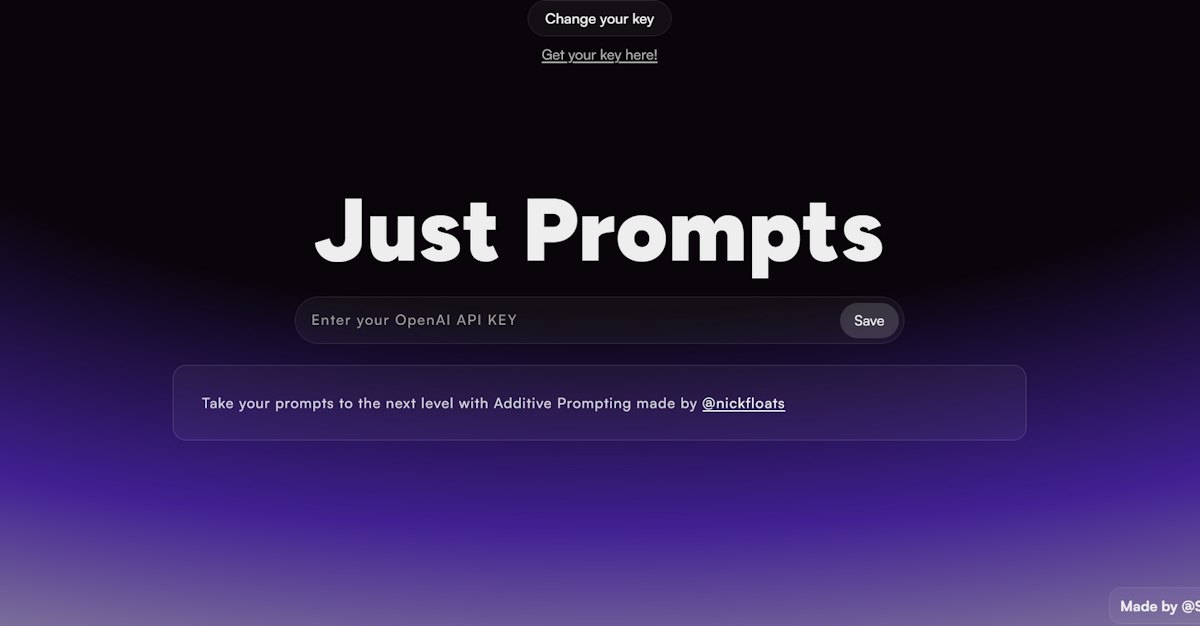 Just Prompts